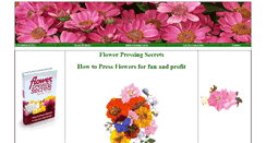 Desktop Screenshot of flowerpressing.com